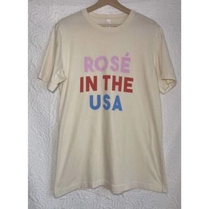 Friday Saturday T Shirt Women’s Rose In The USA Summer T -Shirt Size Large